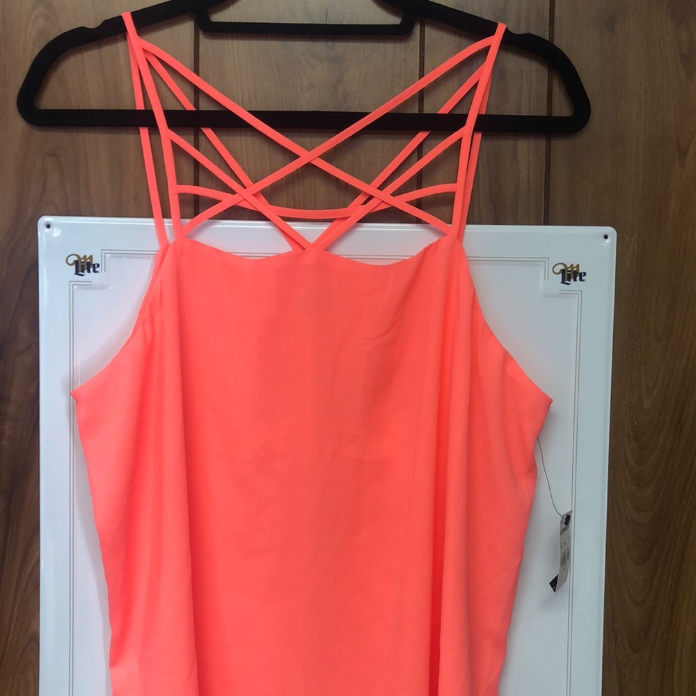 Express Bright Coral Top